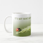 Ladybugs mit motivierend Zitat-positiver Einstellu Kaffeetasse (Links)