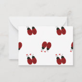 Ladybugs Mitteilungskarte (Rückseite)