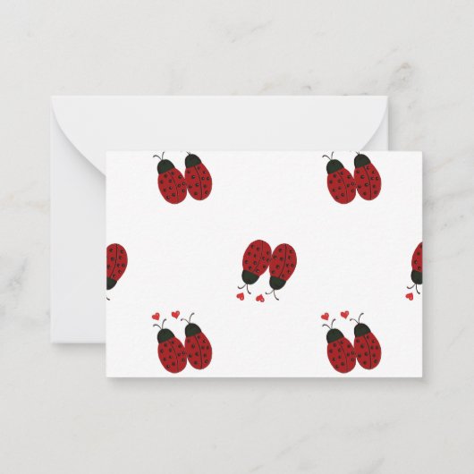 Ladybugs Mitteilungskarte (Rückseite)