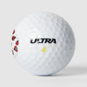 Ladybugs-Muster Golfball (Logo)