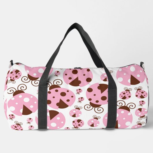 Ladybugs-Muster, Niedliche Ladybugs, rosa Ladybugs Duffle Bag (Vorderseite)