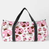 Ladybugs-Muster, Niedliche Ladybugs, rosa Ladybugs Duffle Bag (Rückseite)