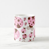 Ladybugs-Muster, Niedliche Ladybugs, rosa Ladybugs Kaffeetasse (Mittel)