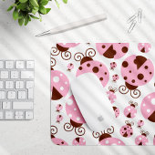 Ladybugs-Muster, Niedliche Ladybugs, rosa Ladybugs Mousepad