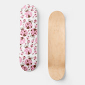 Ladybugs-Muster, Niedliche Ladybugs, rosa Ladybugs Skateboard (Vorderseite)