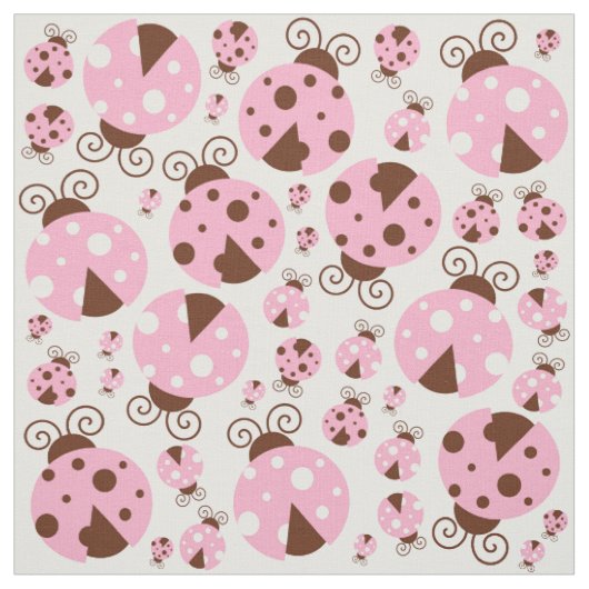 Ladybugs-Muster, Niedliche Ladybugs, rosa Ladybugs Stoff (Muster)