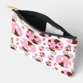 Ladybugs-Muster, Niedliche Ladybugs, rosa Ladybugs Zubehörtasche (Offen)