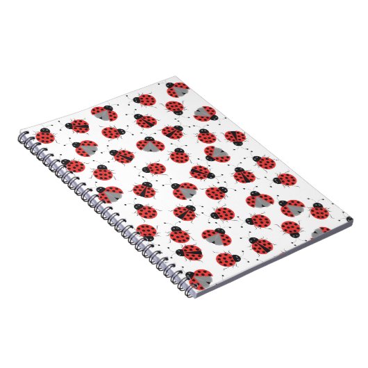 Ladybugs-Muster Notizblock (Rechte Seite)