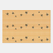 Ladybugs n Bees Summer Birthday Wrapping Paper Geschenkpapier Set (Vorderseite 2)