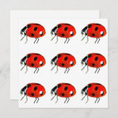 Ladybugs Notecard Feiertagskarte (Vorne/Hinten)