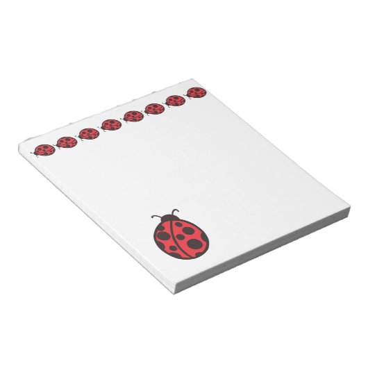 Ladybugs Notepad Notizblock (angewinkelt)
