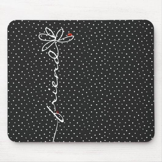 Ladybugs on Doddle Daisy on Polka Dot Mousepad (Vorne)