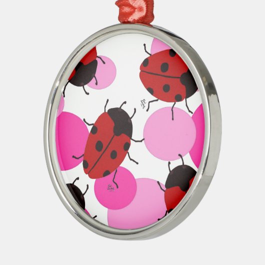 LADYBUGS ORNAMENT AUS METALL (Links)