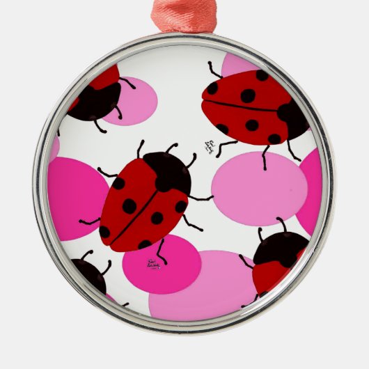 LADYBUGS ORNAMENT AUS METALL (Vorne)