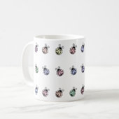 Ladybugs Pastel Multicolor Tasse (Vorderseite Links)