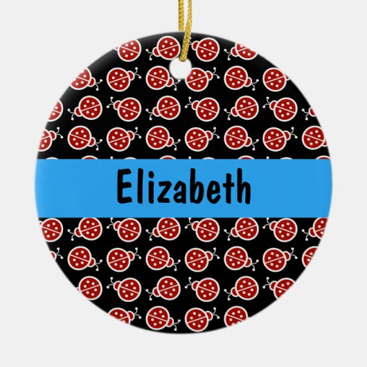 Ladybugs Personalisiert Ornament (Vorne)