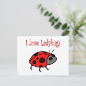 Ladybugs Postkarte (Stehend Vorderseite)