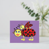 Ladybugs Postkarte (Stehend Vorderseite)