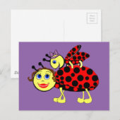 Ladybugs Postkarte (Vorne/Hinten)