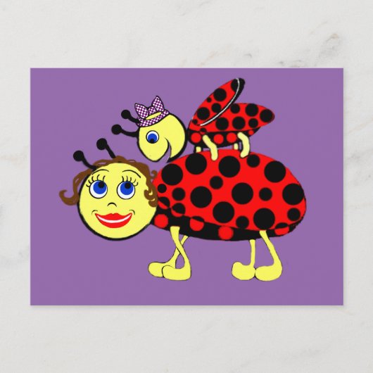 Ladybugs Postkarte (Vorderseite)