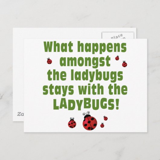 Ladybugs Postkarte (Vorne/Hinten)