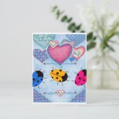 LADYBUGS POSTKARTE (Stehend Vorderseite)