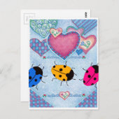 LADYBUGS POSTKARTE (Vorne/Hinten)