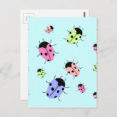 LADYBUGS POSTKARTE (Vorne/Hinten)