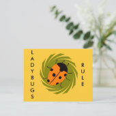 Ladybugs Postkarte (Stehend Vorderseite)