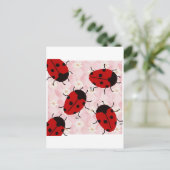 LADYBUGS POSTKARTE (Stehend Vorderseite)