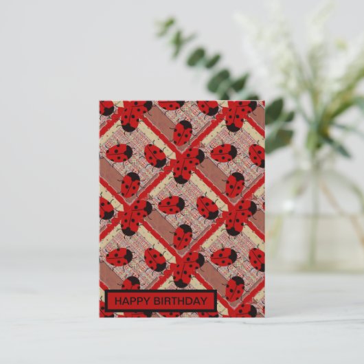 LADYBUGS POSTKARTE (Stehend Vorderseite)