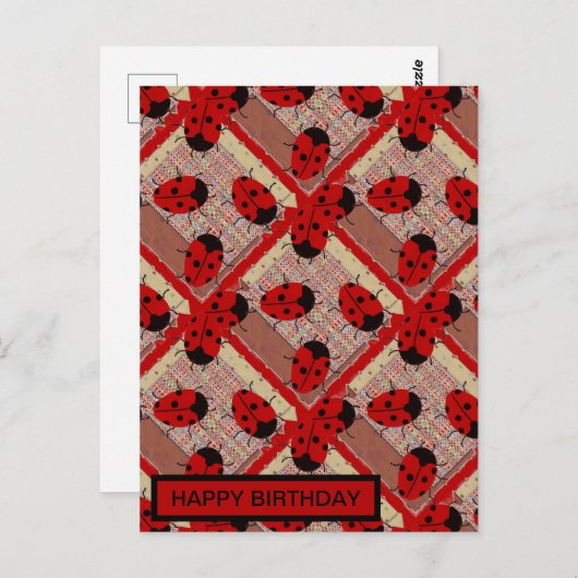 LADYBUGS POSTKARTE (Vorne/Hinten)