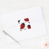 LADYBUGS QUADRATISCHER AUFKLEBER (Umschlag)