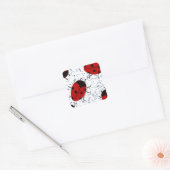 LADYBUGS QUADRATISCHER AUFKLEBER (Umschlag)