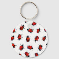 LADYBUGS, REALISMUS ART, SCHLÜSSELKETTE