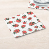 Ladybugs Rechteckiger Pappuntersetzer (angewinkelt)