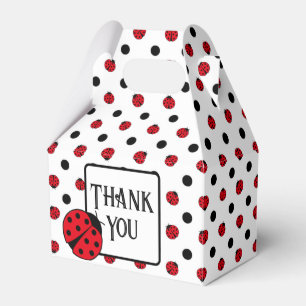 Ladybugs retro polka dots geschenkschachtel