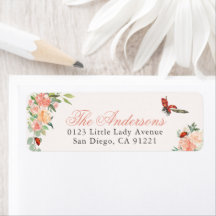 Ladybugs & Roses Return Address