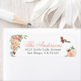 Ladybugs & Roses Return Address