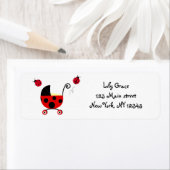 Ladybugs Rücksendeadressen-Aufkleber (Insitu)