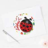 Ladybugs Runder Aufkleber (Umschlag)