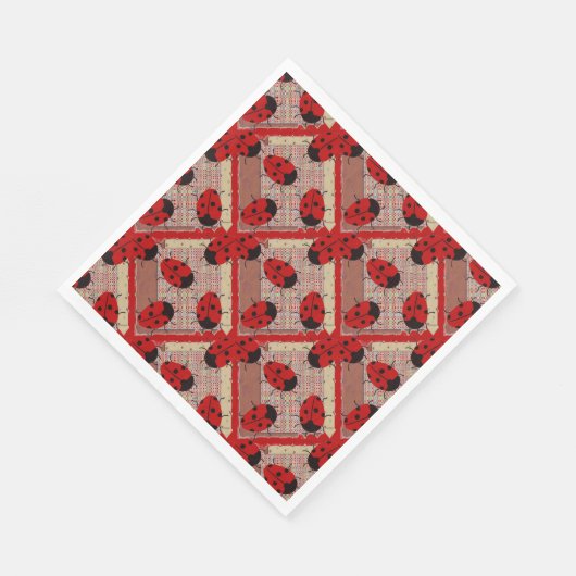 LADYBUGS SERVIETTE (Ecke)