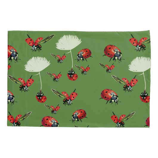 Ladybugs Spring Pillowcase Kissenbezug (Rückseite)