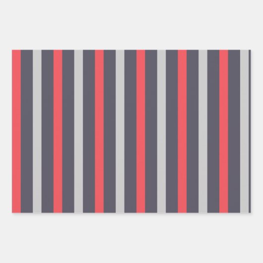 Ladybugs Stripes Polka Dots Wrapping Paper Set Geschenkpapier Set (Vorderseite 3)