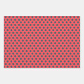 Ladybugs Stripes Polka Dots Wrapping Paper Set Geschenkpapier Set (Vorderseite 2)
