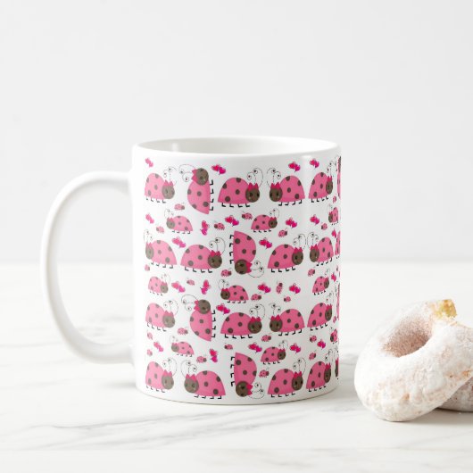 Ladybugs-Tasse Kaffeetasse (Mit Donut)