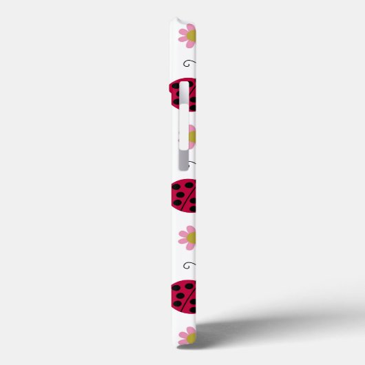 Ladybugs und Blume Case-Mate iPhone Hülle (Rückseite / Links)