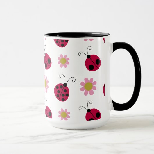 Ladybugs und Blume Tasse (Rechts)