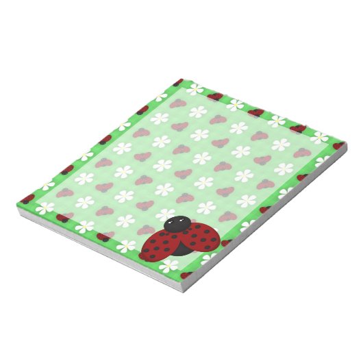 Ladybugs und Daisies Notizblock (Rotiert)