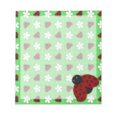 Ladybugs und Daisies Notizblock (Vorderseite)